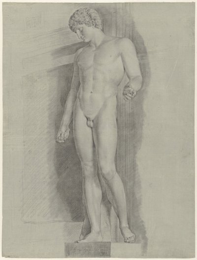 Albani Antinous adlı heykelin incelenmesi by Jean Grandjean