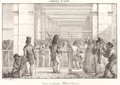 İlk Fransız Tiyatrosunun Kuyruğu by Jean Henri Marlet