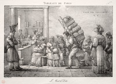 Paris Manzaraları: Rehinci Dükkanı by Jean Henri Marlet