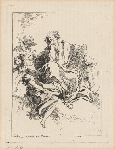 Aziz Luka by Jean Honoré Fragonard after Giovanni Lanfranco