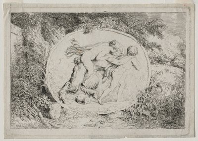 Bachchanals: satir perisi austy by Jean Honore Fragonard