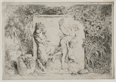 Bacchanales: Satyrs Dance, 1763. by Jean Honore Fragonard