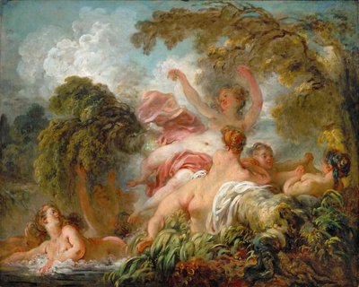 banyo yapanlar by Jean Honore Fragonard