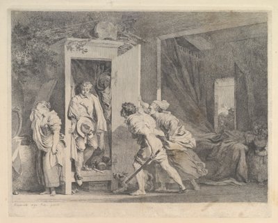 Kabine, 1778. by Jean Honore Fragonard