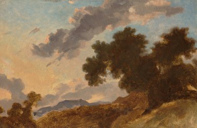 Gün Batımında Dağ Manzarası, c. 1765. by Jean Honore Fragonard