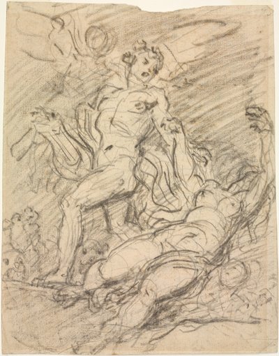 Orpheus ve Eurydice (rekto) by Jean Honore Fragonard