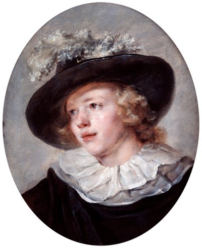 Genç Bir Adamın Portresi, 18. 19. Yüzyıl by Jean Honore Fragonard