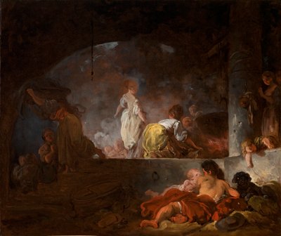 Çamaşırcılar by Jean-Honore Fragonard