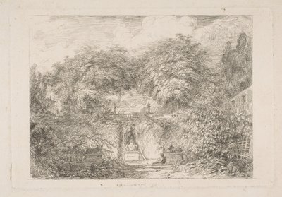 Küçük Park, yaklaşık 1763. by Jean Honore Fragonard