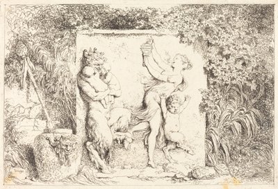 satirlerin dansı by Jean Honore Fragonard