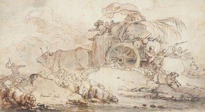 Durmuş Araba, 1759 by Jean Honore Fragonard