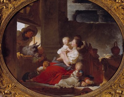 Mutlu aile tablosu Jean Honore Fragonard (1732-1806) 18. yüzyıl Paris, Musee Cognacq Jay by Jean Honore Fragonard