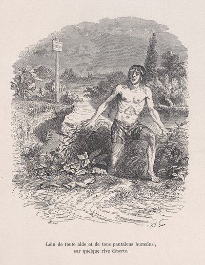Her türlü yardımdan uzakta ve pantolonsuz, Little Miseries of H..., 1843