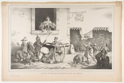 Çocuklar Bana İtaat Edin O Silahlarla Oynamayın Nisan 1834 by Jean Ignace Isidore Gérard