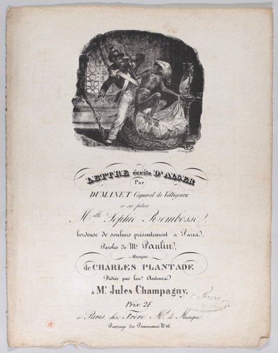 Cezayir'den Yazılmış Mektup, M.Ö. 1835. by Jean Ignace Isidore Gérard