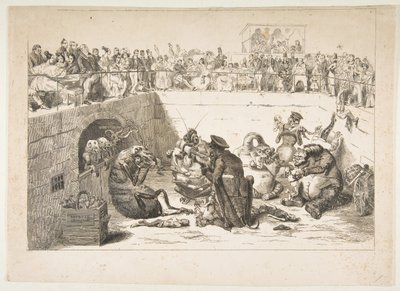 Vampir Vergilerine Teslim Edilen İnsanlar, Mayıs 1833 by Jean Ignace Isidore Gérard