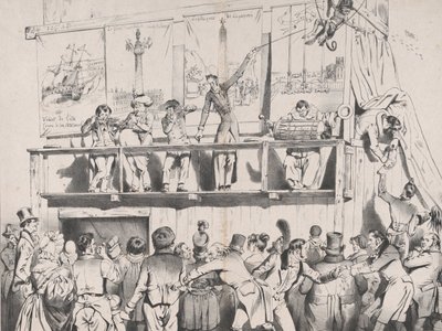 Zing! Zing! Boom_Boom_Boom!!! Grrrreat Siyasi Tumblers Gösterisi, Ağustos 1833. by Jean Ignace Isidore Gérard