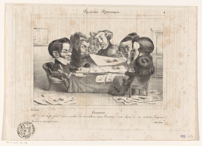 Fransız sansürcülerinin karikatürü Censeurs (nesne üzerine başlık) Parisiens Pittoresques (nesne üzerine seri başlığı) by Jean Ignace Isidore Gérard Grandville