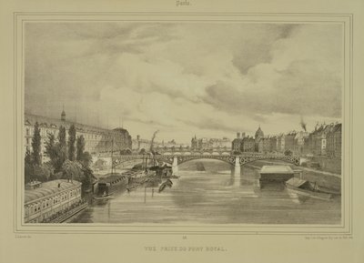 Auguste Bry tarafından yayınlanan Pont Royal