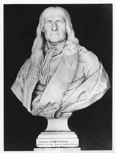 Thomas Corneille (mermer) by Jean Jacques Caffieri