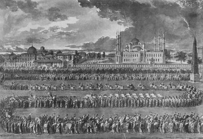 Padişahın Hipodromdaki Yürüyüşü by Jean Jacques Francois Le Barbier