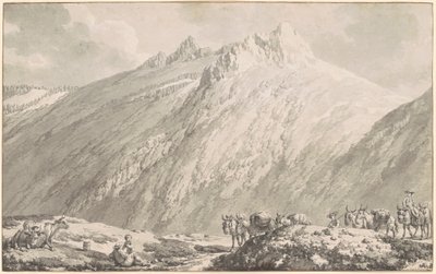 Grimsel Geçidi by Jean Jacques Francois Le Barbier