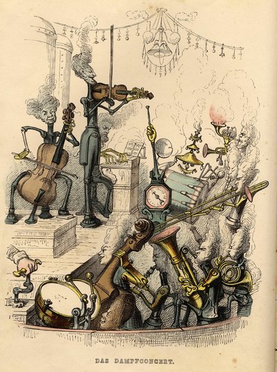 Buhar Konseri, 1844 by Jean Jacques Grandville