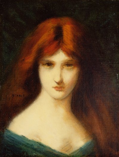 Bir Bayan Portresi by Jean Jacques Henner