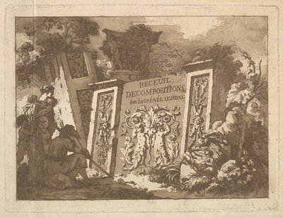 Frontispiece, Recueil de Compositions par Lagrenée Le Jeune Collection of Compositio..., 1782