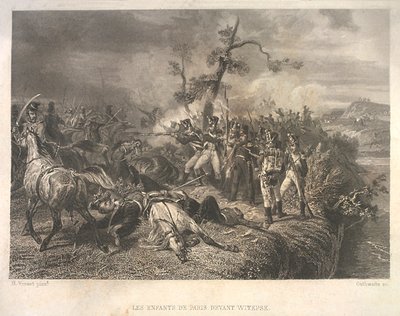 Ostrovno yakınlarında Rus birlikleri ile Fransız süvarileri arasındaki savaş 25-26 Temmuz 1812 by Jean Jacques Outhwaite