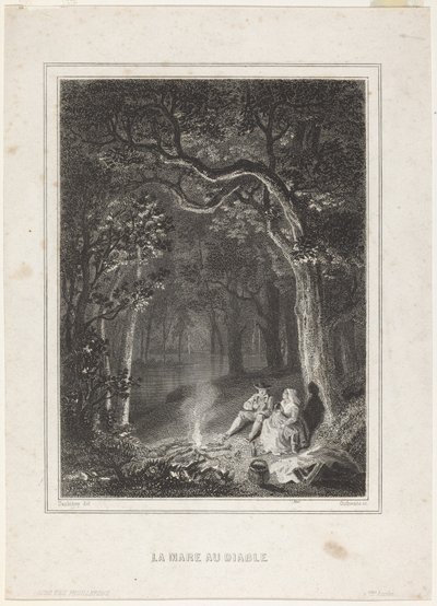 Şeytanın Göleti by Jean Jacques Outhwaite, after Charles François Daubigny