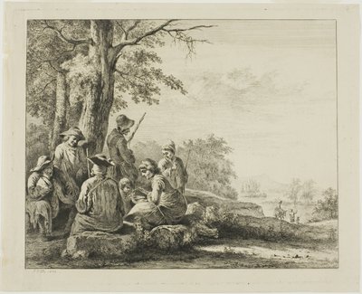 Manzarada Aile Sahnesi by Jean Jacques de Boissieu