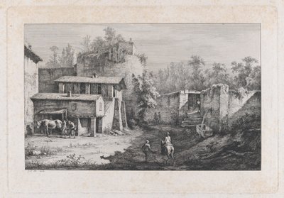 Farrier ile Manzara, Terrebasse Manzarası, Fransa, 1808. by Jean Jacques de Boissieu