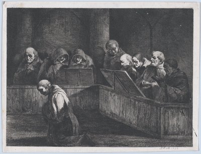 Rahipler İlahi, 1795. by Jean Jacques de Boissieu