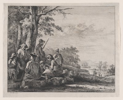 Dinlenen Köylüler, 1803. by Jean Jacques de Boissieu
