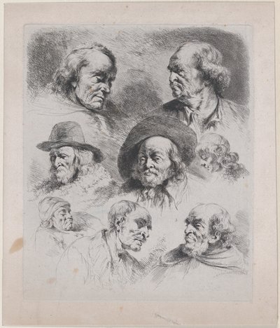 Sekiz Başın İncelenmesi, 1795. by Jean Jacques de Boissieu