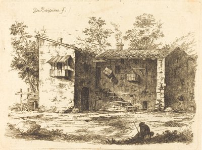 Kiremit Çatılı İki Ev by Jean Jacques de Boissieu