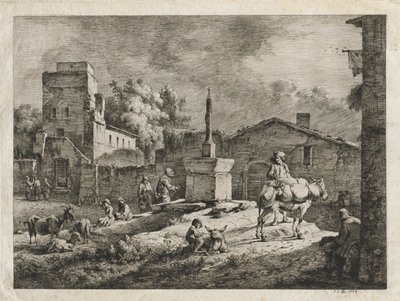 Saint-Andeol'ün görünümü by Jean Jacques de Boissieu