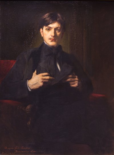 Andre Benjamin-Constant, Sanatçının Oğlunun Portresi by Jean Joseph Benjamin Constant