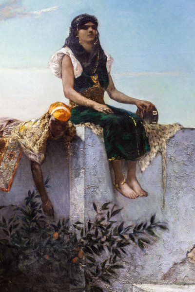 Teraslarda akşam (Fas) by Jean Joseph Benjamin Constant