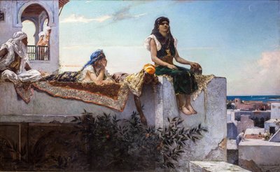 Teraslarda akşam (Fas) by Jean Joseph Benjamin Constant