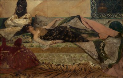 Odalık. by Jean Joseph Benjamin Constant
