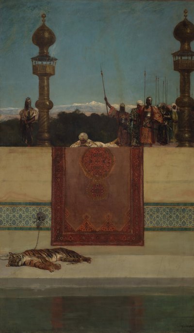 Sultan Kaplanı. by Jean Joseph Benjamin Constant