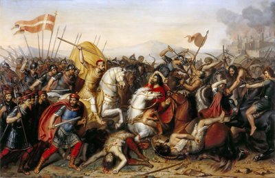 Saucourt-en-Vimeu Savaşı 3 Ağustos 881 by Jean Joseph Dassy