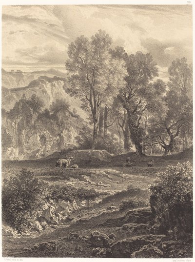 Koyunlu Manzara by Jean Joseph François Bellel