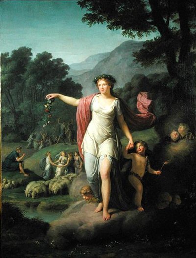 Bahar (tuval üzerine yağlı boya) by Jean Joseph Taillasson