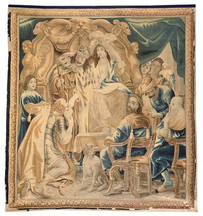Altılı setten Brüksel goblen, c.1650 (yün ve ipek) by Jean Le and Eggermans Daniel II Clerc