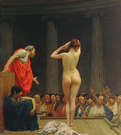 Bir Roma Köle Pazarı by Jean Leon Gerome