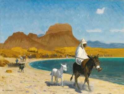Akaba Körfezi (tuval üzerine yağlı boya) by Jean Leon Gerome
