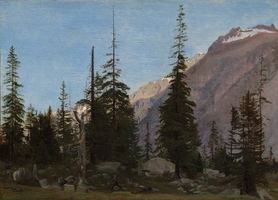 Alp Manzarası: Handegg, İsviçre by Jean Leon Gerome